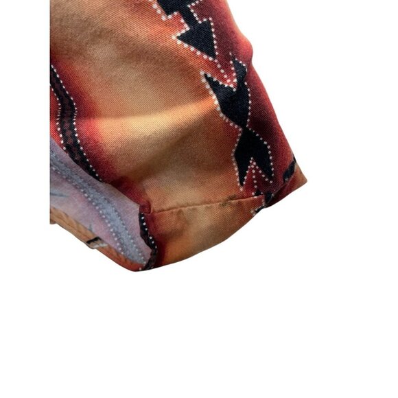 Roper Western Men's Multi Colored Sz M Bull Head Long Sleeve Shirt 15 1/2 33 - Picture 10 of 11